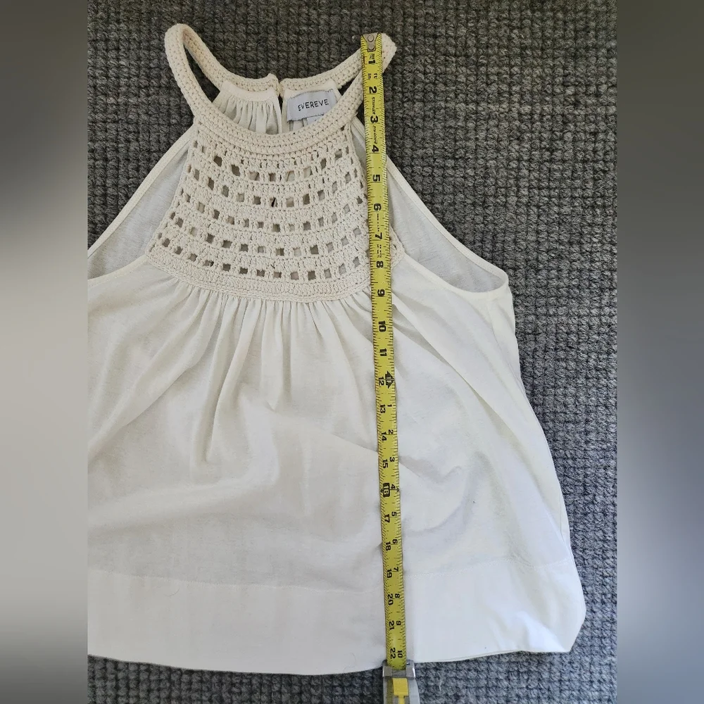 Evereve Joan Crochet Neck Halter Top, Size Small, NWOT - Picture 5 of 8